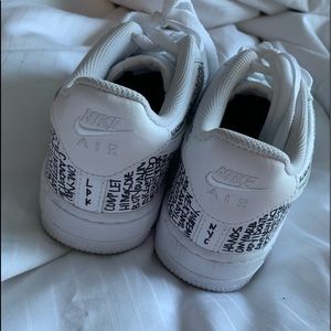 Nike Shoes - Custom Leah Kirsch lyrical AF1 Low White Nike Shoes - Custom Leah Kirsch lyrical AF1 Low White